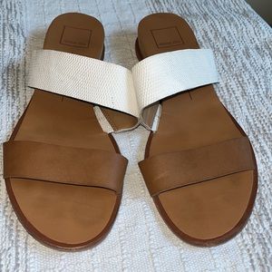 Dolce vita pack wooden wedge two strap sandals size 9